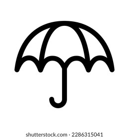 umbrella icon or logo isolated sign symbol vector illustration - high quality black style vector icons