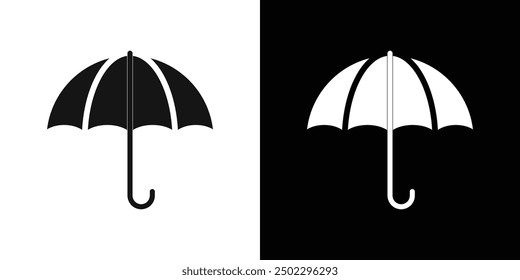 Umbrella icon logo set vector