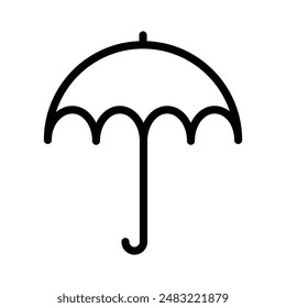 Umbrella-Symbol-Logo-Zeichen-Vektorgrafik-Umriss