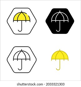 umbrella icon logo symbol illustration