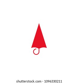 Umbrella icon logo vector graphic flat design.