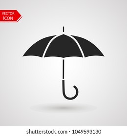 Umbrella icon Logo. Umbrella vector illustration in trendy flat style on white background.