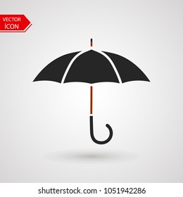 Umbrella icon Logo. Umbrella vector illustration in trendy flat style on white background.