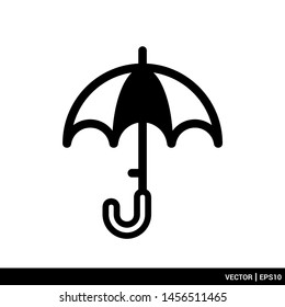 Umbrella icon logo vector illustration. EPS 10
