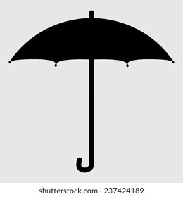 Umbrella icon  on a gray background