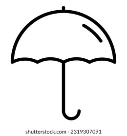 umbrella icon on transparent background