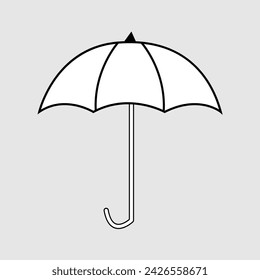 Umbrella icon on transparent background. Vector illustration. Eps file 306. svg