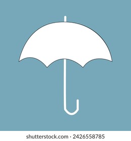 Umbrella icon on transparent background. Vector illustration. Eps file 307.