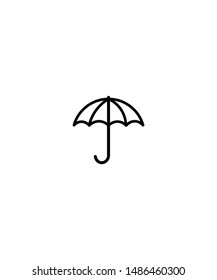 Umbrella icon on white background