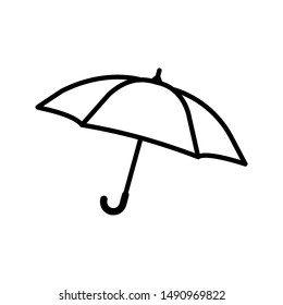 umbrella icon on white background.  Vector weather sign. protection illustration, umbrella isolated. simple icon