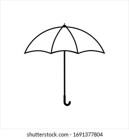 umbrella icon on white background