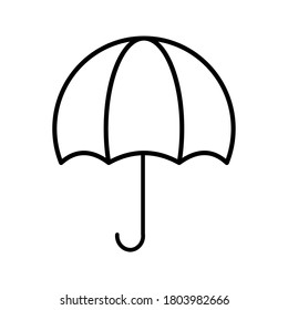 
umbrella icon on a white background. vector illustration