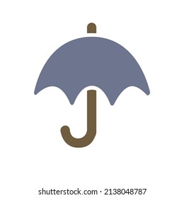 umbrella icon on a white background, vector illustration