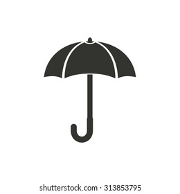 Umbrella  icon  on white background. Vector illustration.