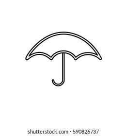 umbrella icon on white background