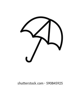 umbrella icon on white background