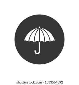 Umbrella icon on white. vector illustration