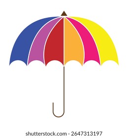 Umbrella icon. Open umbrella icon. eps 10