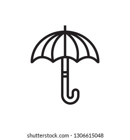 
umbrella icon outline
