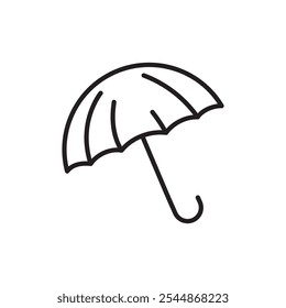Icono de paraguas Vector de contorno para Web ui