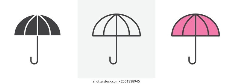 Ícone de guarda-chuva. Ilustração vetorial. EPS10