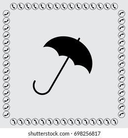Umbrella icon, parasol vector illustration