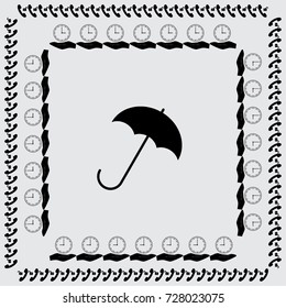 Umbrella icon, parasol vector illustration