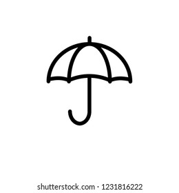 Umbrella Icon. Protection Illustration Vector.