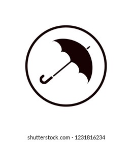 Umbrella Icon. Protection Illustration Vector.