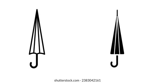 Umbrella icon. Protection parasol symbol. Rain weather signs. Season symbols