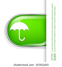 umbrella icon. protection from rain and moisture