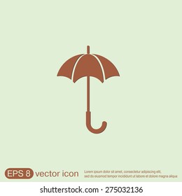 umbrella icon. protection from rain and moisture