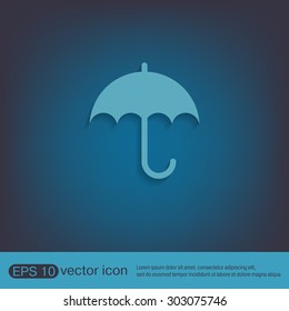umbrella icon. protection from rain and moisture