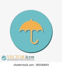 umbrella icon. protection from rain and moisture
