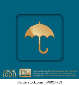umbrella icon. protection from rain and moisture