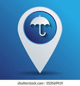 umbrella icon. protection from rain and moisture