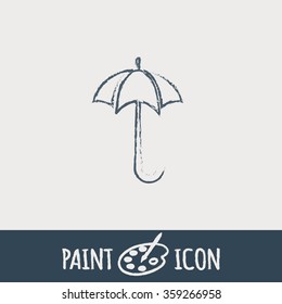 umbrella icon. protection from rain and moisture