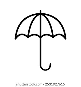 Umbrella icon Protection sign. for mobile concept and web design color editable