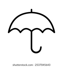 Umbrella icon Protection sign. for mobile concept and web design color editable