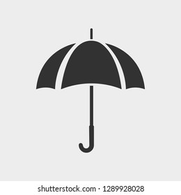 The umbrella icon. Protection symbol. Flat Vector illustration.