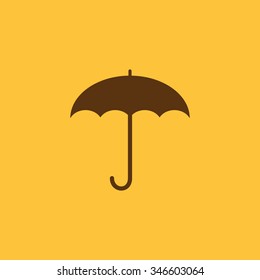 The umbrella icon. Protection symbol. Flat Vector illustration
