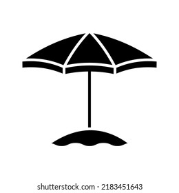 Icono del paraguas. señal segura. ilustración vectorial.