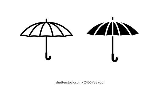 Umbrella icon set. for mobile concept and web design. vector illustration