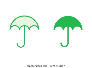 Umbrella icon set. umbrella sign icon