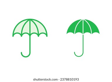 Umbrella icon set. umbrella sign icon