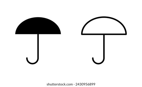 Umbrella icon set. umbrella sign icon