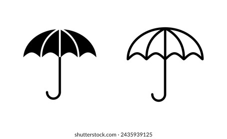 Umbrella icon set. umbrella sign icon