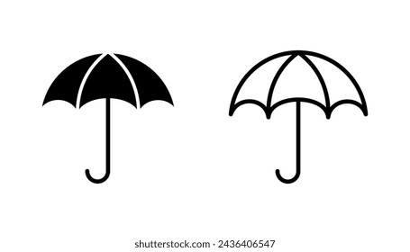 Umbrella icon set. umbrella sign icon