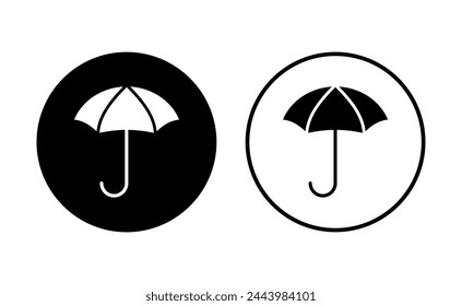 Umbrella icon set. umbrella sign icon