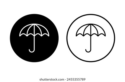 Umbrella icon set. umbrella sign icon